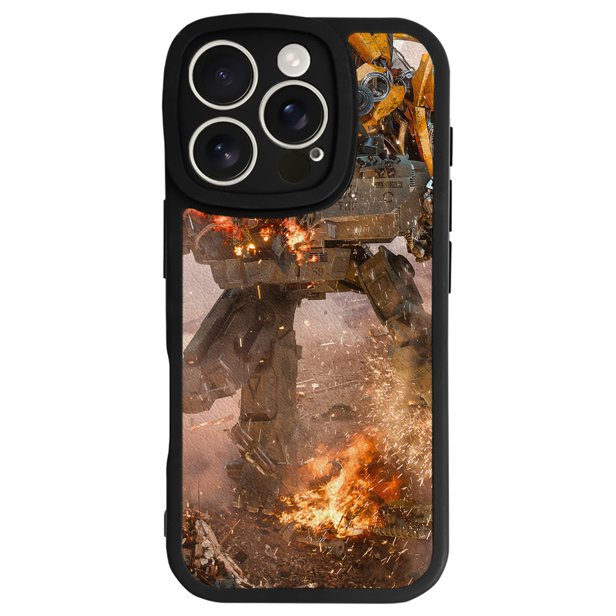 （画像用） Transformers トランスフォーマー 【iPhone 16シリーズ対応】シリコンスマホケース（レザー調） 材質：シリコン